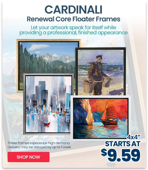 Cardinali Renewal Core Floater Frames - NEW 1-1/2 inch Sizes