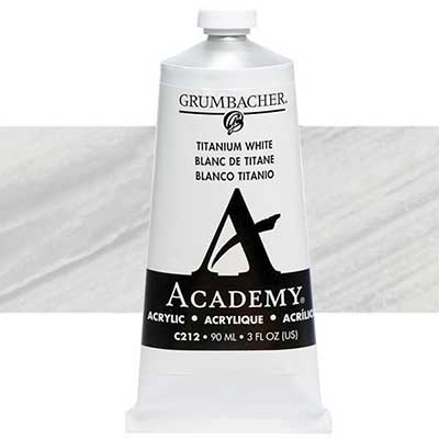  Grumbacher Academy Acrylics Titanium White