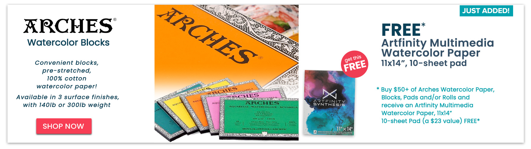 Arches Watercolor Blocks + Special Offer